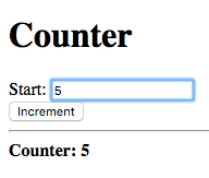 Start: 5, Counter: 5