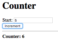 Start: 5, Counter: 6
