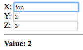 X: foo, Y: 2, Z: 3, Value: 2