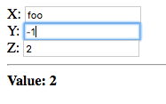 X: foo, Y: -1, Z: 2, Value: 2